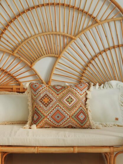 "Boho tribe" cushion with fringe - Moi Mili