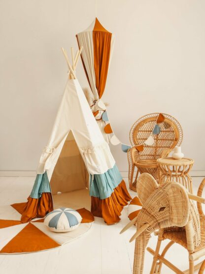“Circus” Teepee Tent with Frills - Moi Mili