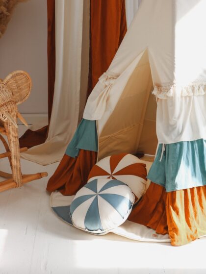“Circus” Teepee with Frills and mat - Moi Mili