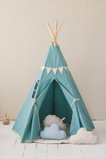 “Gold Star” Teepee with Garland and Mat Set - Moi Mili