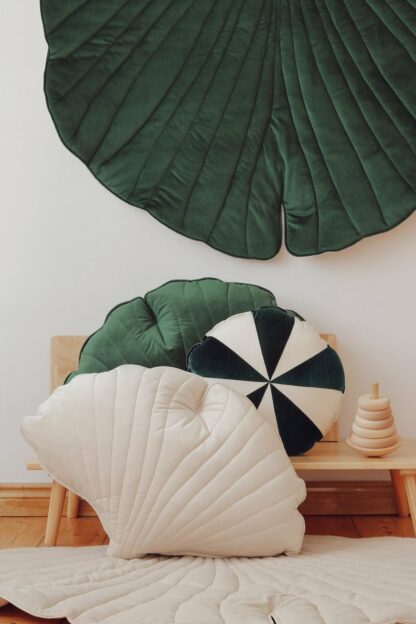 “Green” Velvet Ginkgo Leaf Mat - Moi Mili