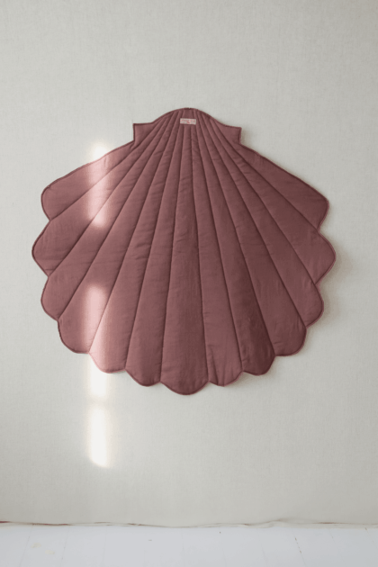 “Marsala” Linen Shell Mat - Moi Mili