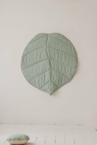 “Mint” Linen Leaf Mat - Moi Mili