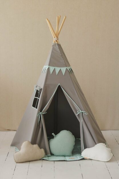 “Mint Love” Teepee with Garland and Mat Set - Moi Mili