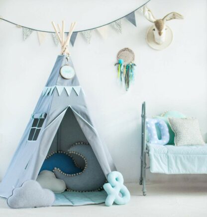 “Mint Love” Teepee with Garland and Mat Set - Moi Mili