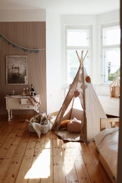 “Natural Linen” Teepee Tent - Moi Mili