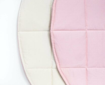 “Pink and Beige” Round Cotton Mat - Moi Mili