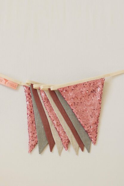 “Pink and Grey” Sequin Garland - Moi Mili