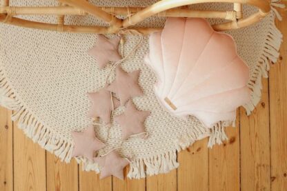 “Pink powder” Linen Garland with Stars - Moi Mili