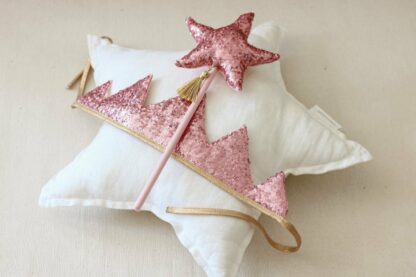 “Pink Sequins” Crown and Wand Magic Set - Moi Mili