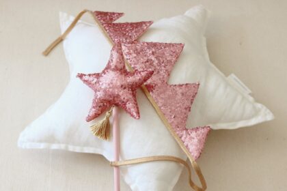 “Pink Sequins” Crown and Wand Magic Set - Moi Mili