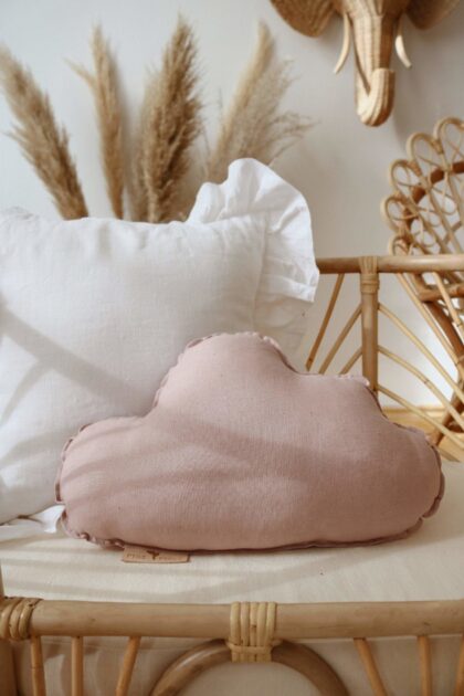 “Powder Pink” Linen Cloud Cushion - Moi Mili