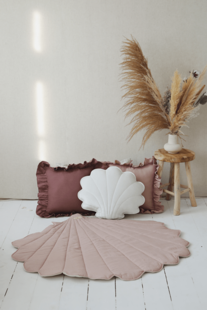 “Powder Pink” Linen Shell Mat - Moi Mili