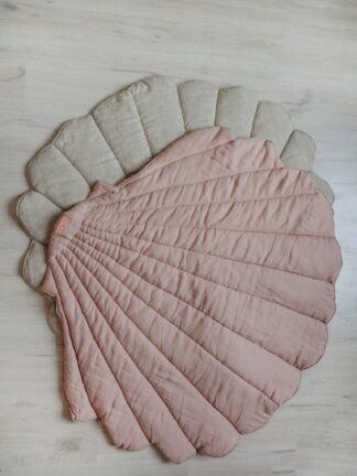 “Powder Pink” Linen Shell Mat - Moi Mili