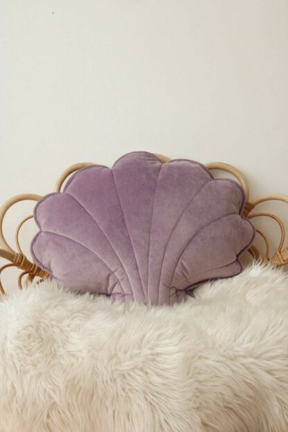 “Purple” Velvet Shell Cushion - Moi Mili
