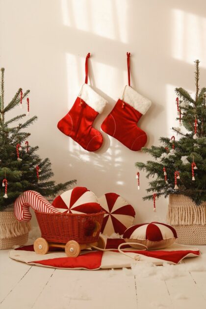 “Red Candy” Christmas Stocking - Moi Mili