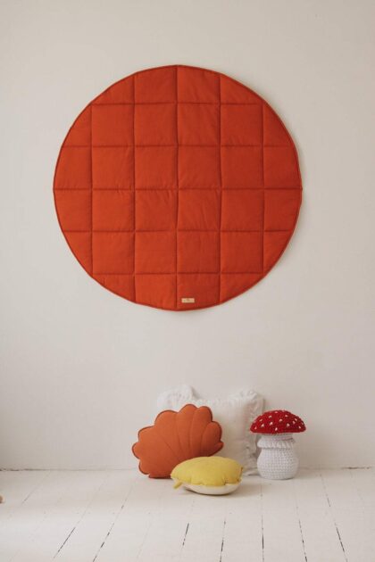 “Red Fox” Round Cotton Mat - Moi Mili