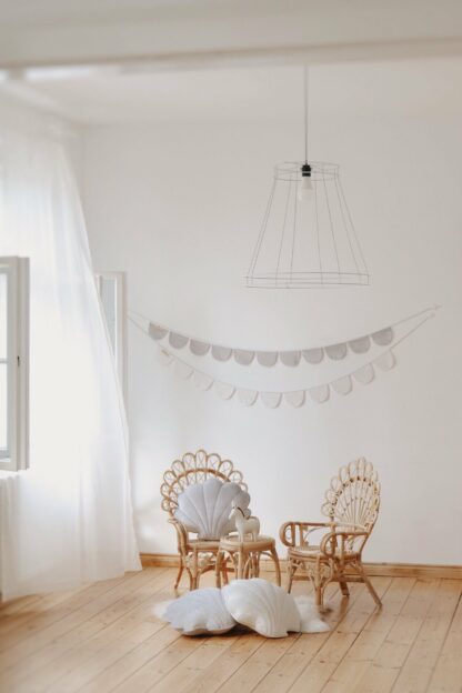 “Silver Pearl” Velvet Garland with Half Moons - Moi Mili