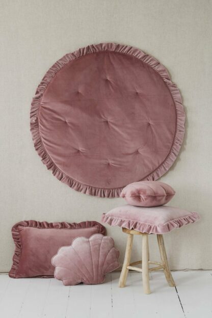 Soft Velvet Shell Cushion “Light Pink” - Moi Mili