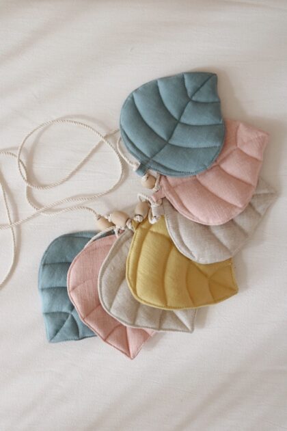 “Summer” Linen Garland with Leaves - Moi Mili