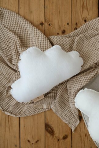 “White” Linen Cloud Cushion - Moi Mili