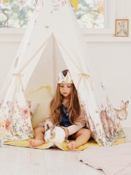 “Wildflowers” Teepee and Mat Set - Moi Mili