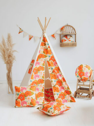 Teepee tent with print
