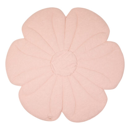 Linen bloom mat Light pink lily