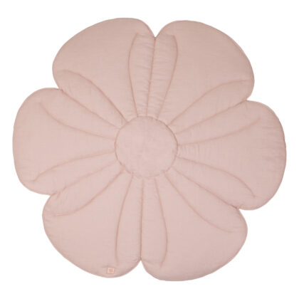 Linen bloom mat Powder rose