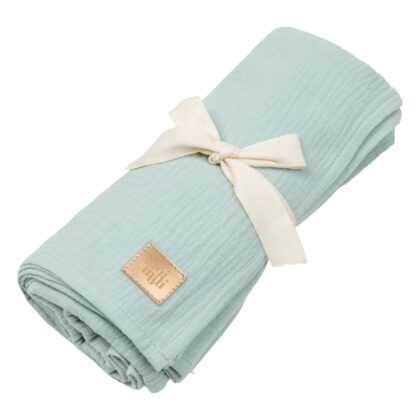 Muslin baby swaddle blanket Mint