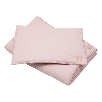 Muslin child cover set Baby pink