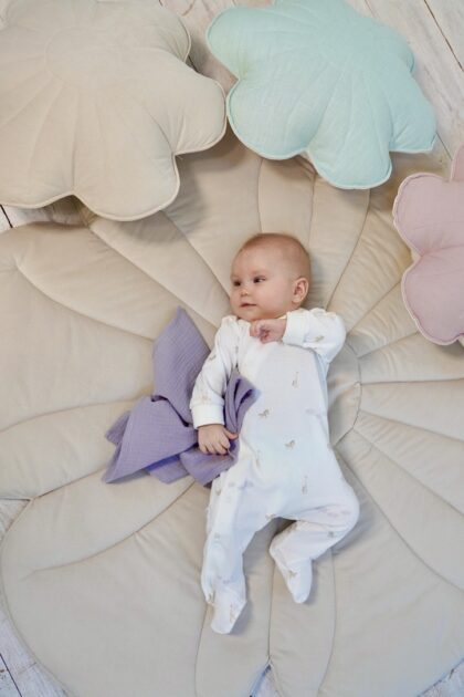 Velvet bloom mat Cream yucca