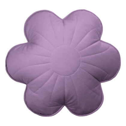 Velvet bloom pillow Violet