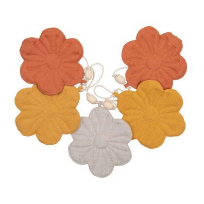 Linen bloom garland Summer bouquet