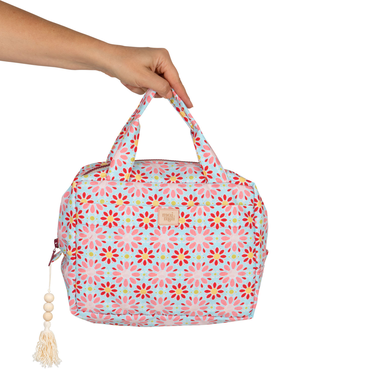 Makeup bag "Red Flowers" Big size