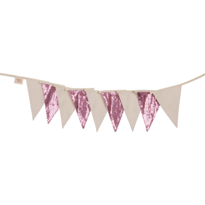 “Pink and Beige” Sequin Garland