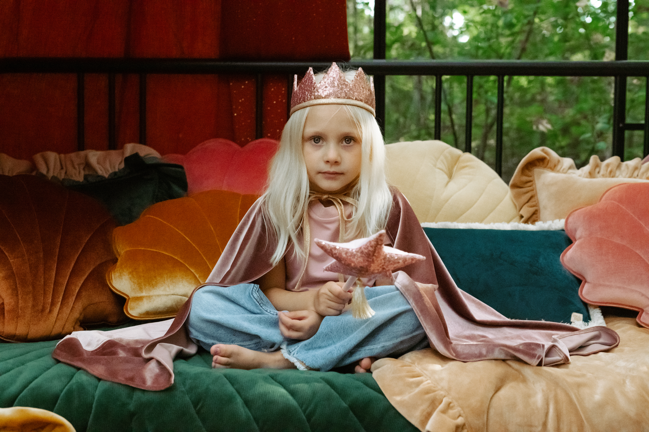 “Pink Sequins” Fairy tale Crown and Wand Magic Set - Image 13