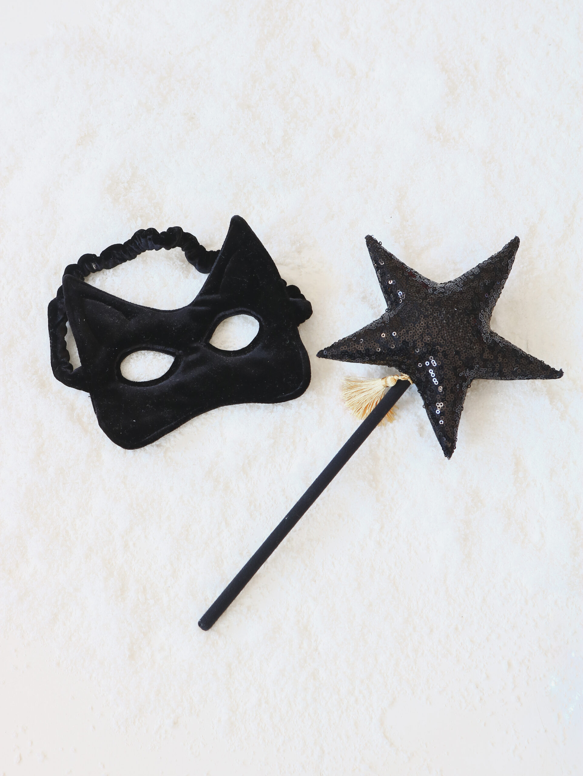 “Black Sequins” Fairy tale Crown and Wand Magic Set - Image 8