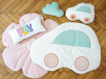 "Children's mat car "Powder mint""
