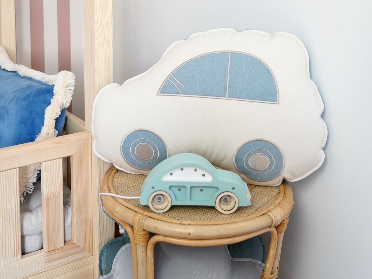 Decorative pillow car "Jeans"