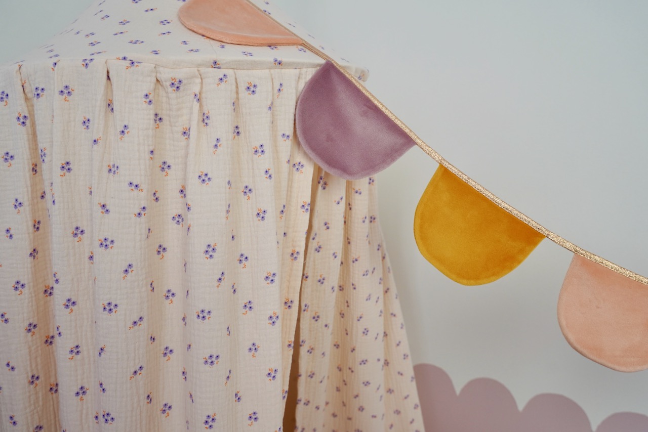 Muslin canopy "Purple forget-me-not" - Image 5