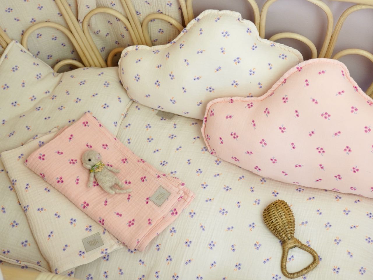 Muslin child cover set "Purple forget-me-not" - Image 5