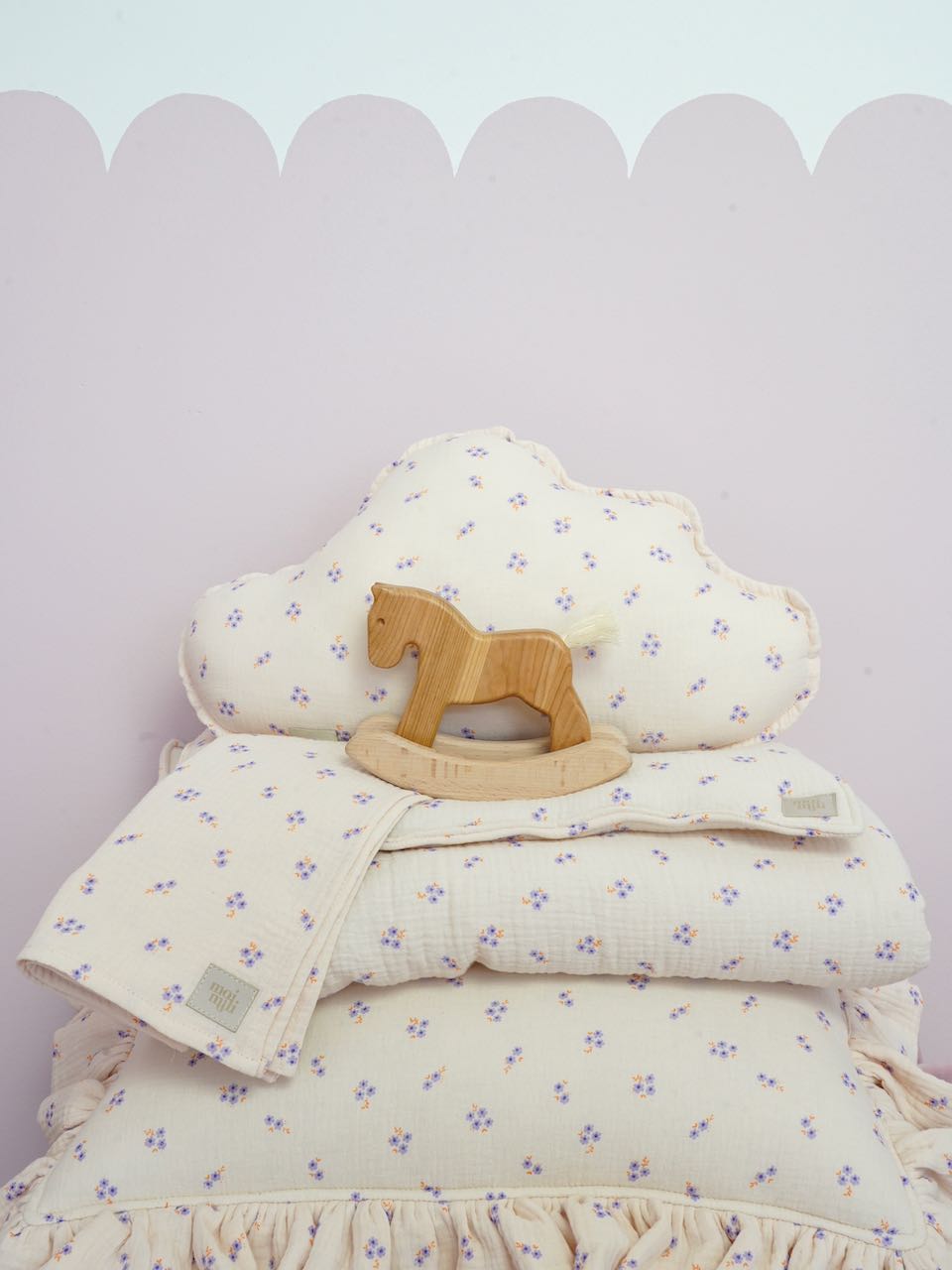 Muslin child cover set "Purple forget-me-not" - Image 7