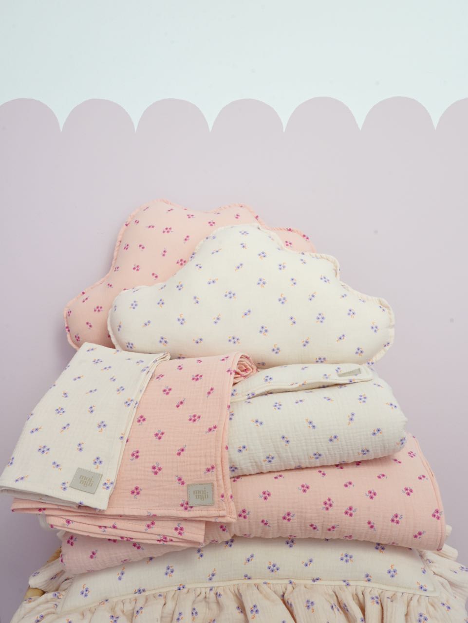 Muslin child cover set "Purple forget-me-not" - Image 8