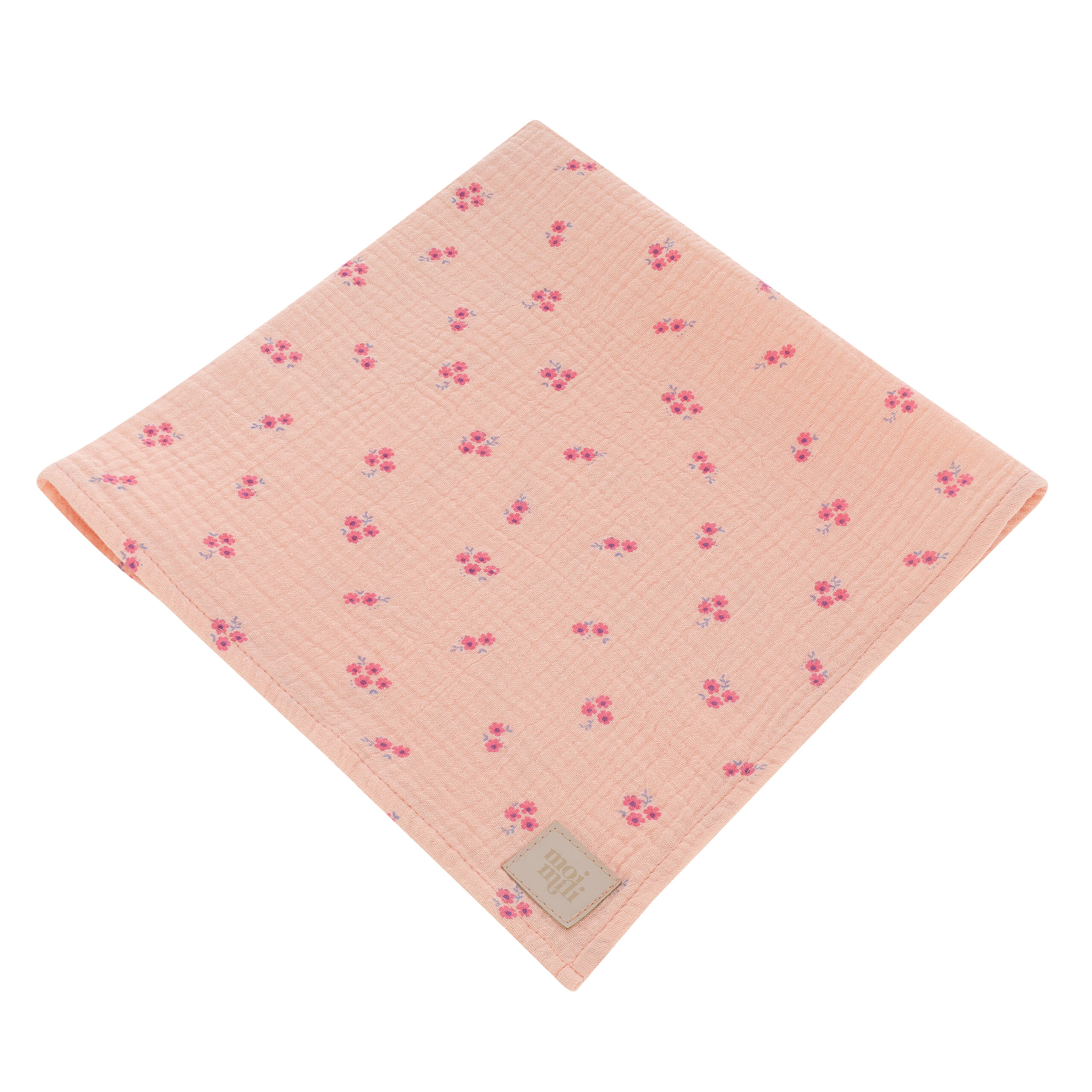 Set of 2 muslin nappies "Pink and purple forget-me-not" - Image 9