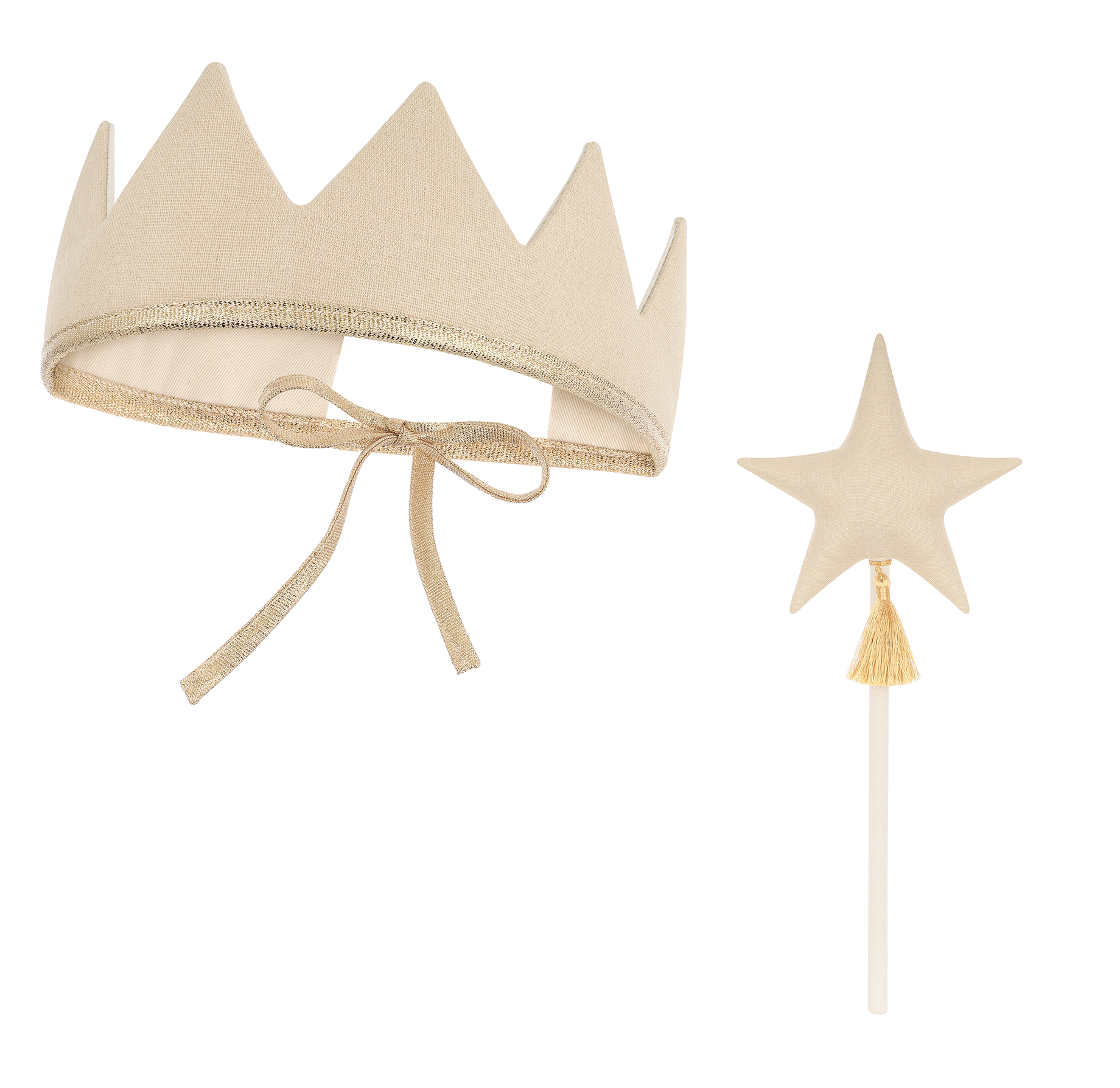 “Beige” Fairy tale Crown and Wand Magic Set - Image 5