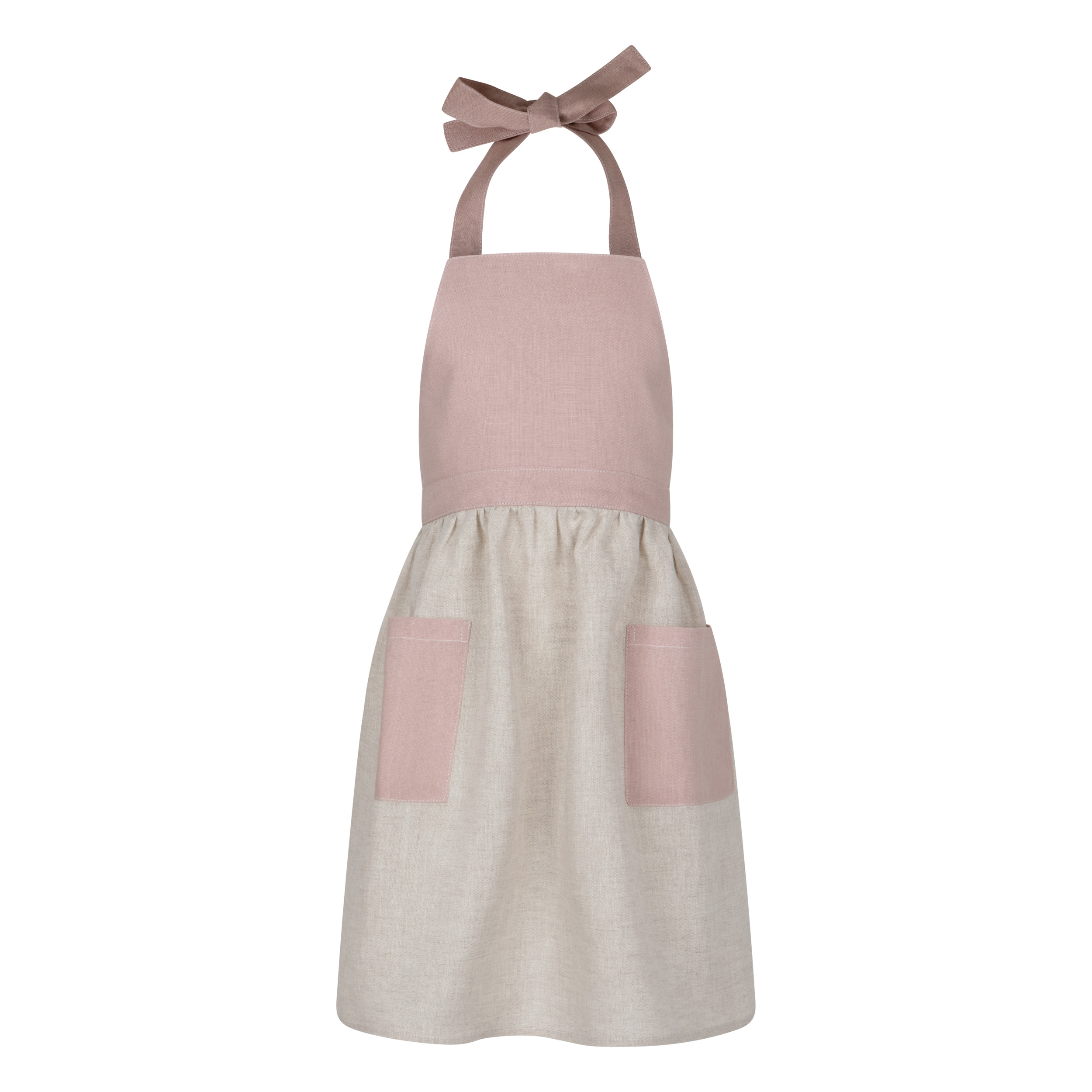 Linen kitchen apron for a child with headband Sweet cake - Image 3