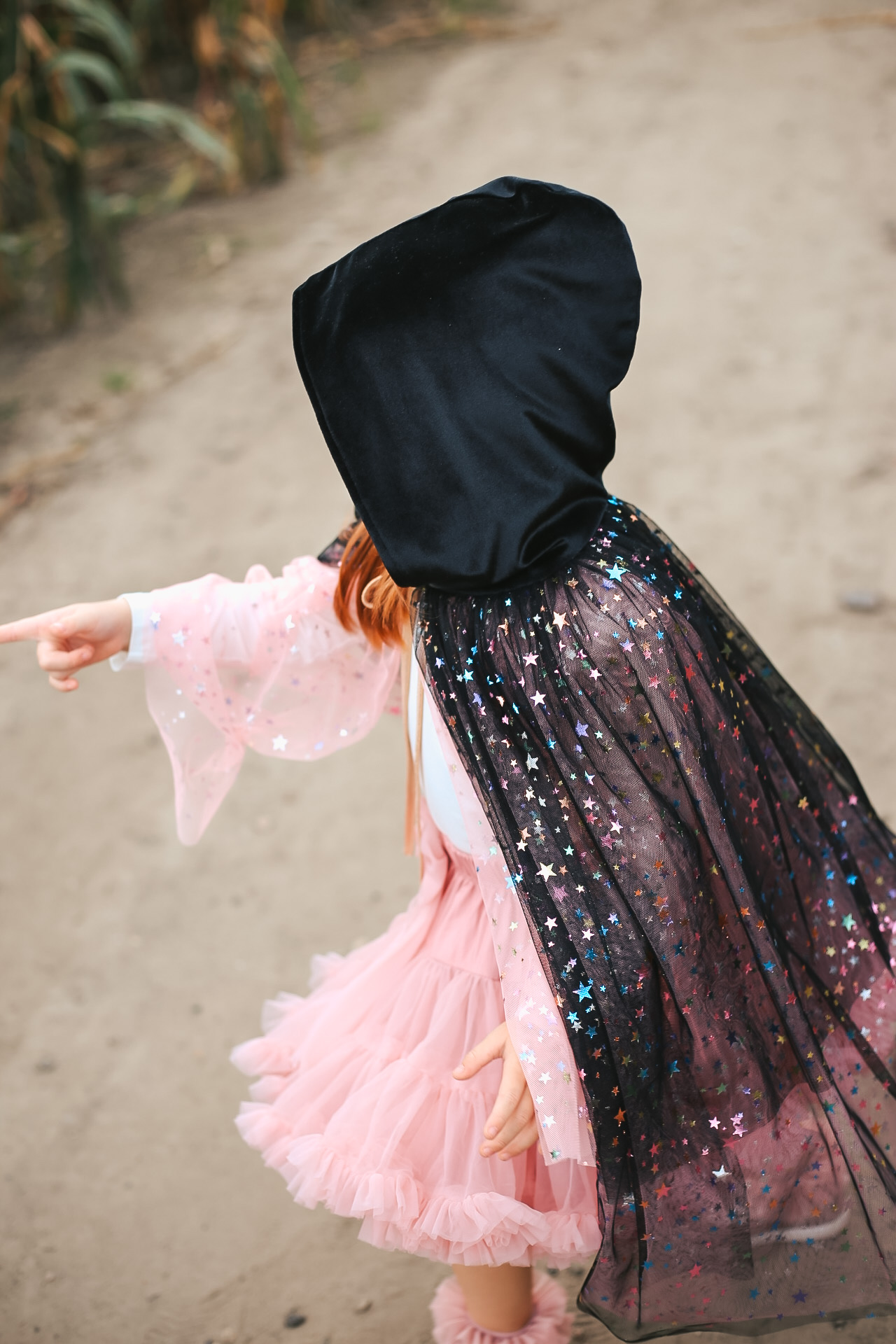 Magical Two-Sided Child's Cape ""Rainbow stars" - Image 11