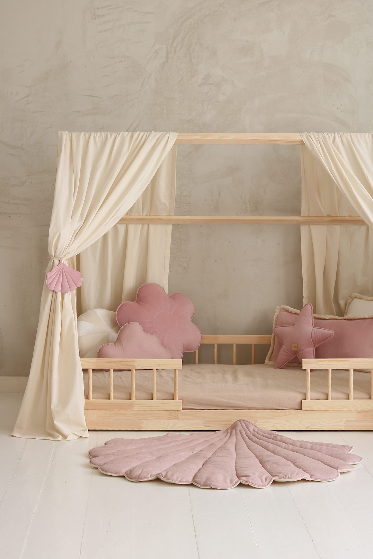 Canopy over bed “Raw Cotton” for beds 140 /160cm x70/80/90 cm lgth. 3m - Image 17