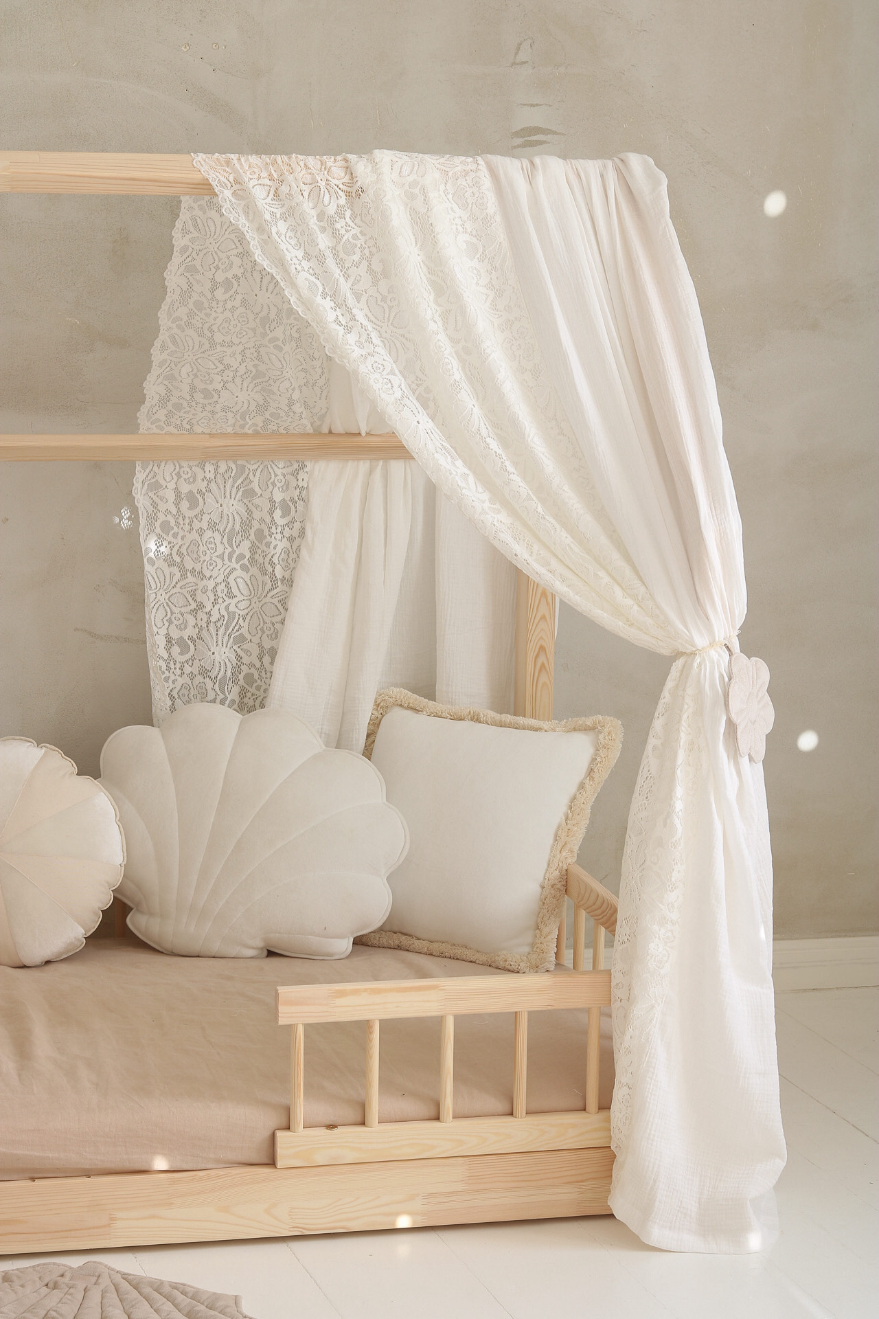 Curtain over the bed “Boho  190/200x90/100/120 cm. lgth. 4m